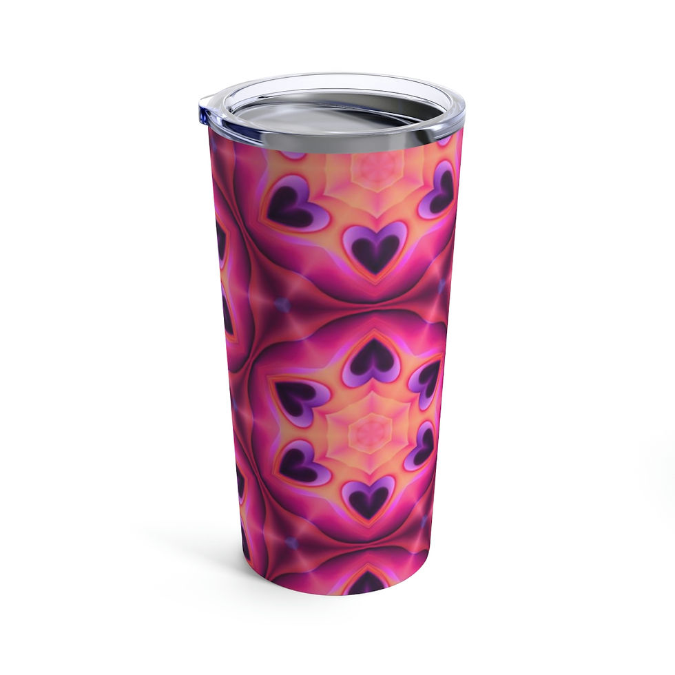 Thumbnail: Tumbler 20oz "Geo Hearts"