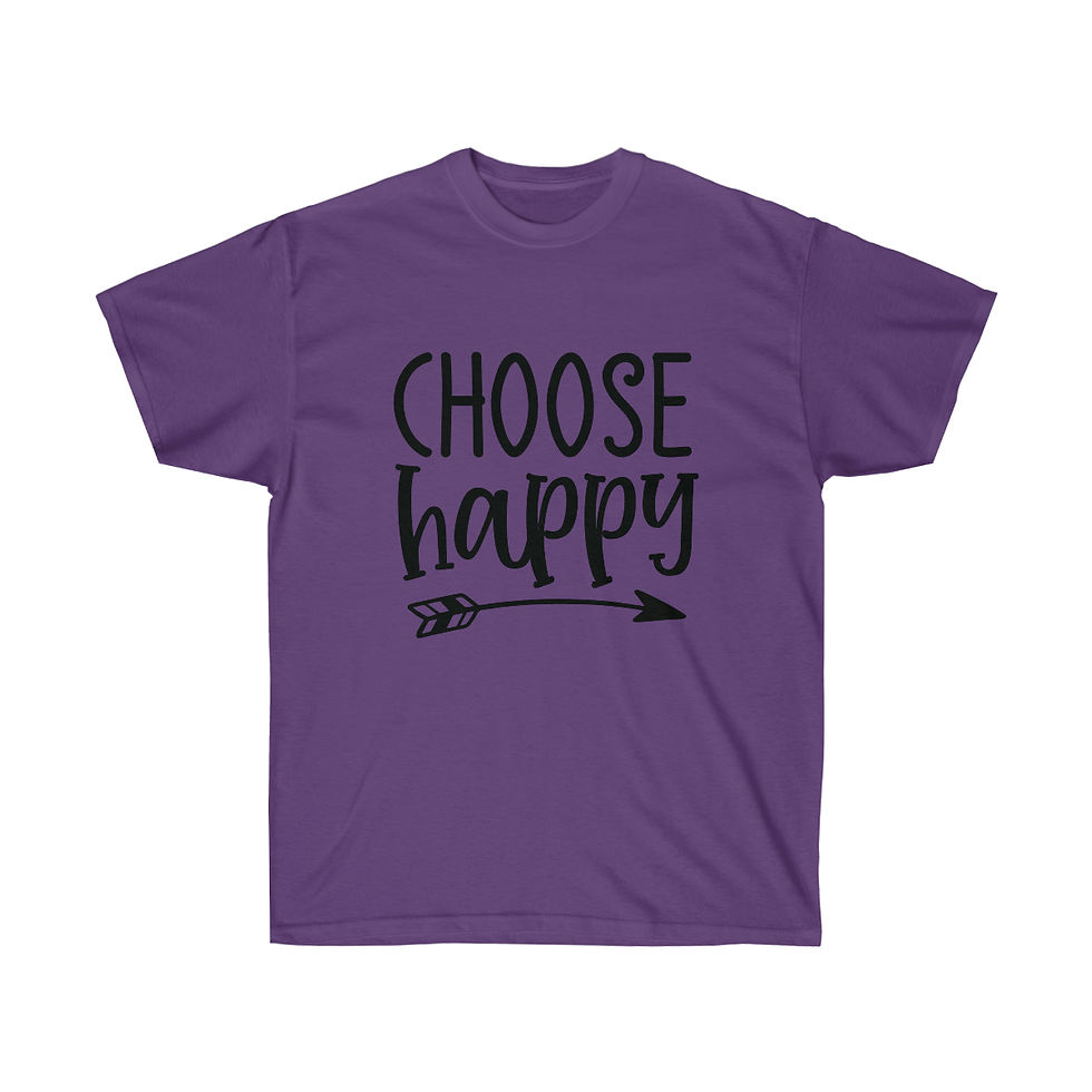 Thumbnail: Ultra Cotton Tee "Choose Happy"