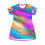 Thumbnail: All Over Print T-Shirt Dress "Feathers"