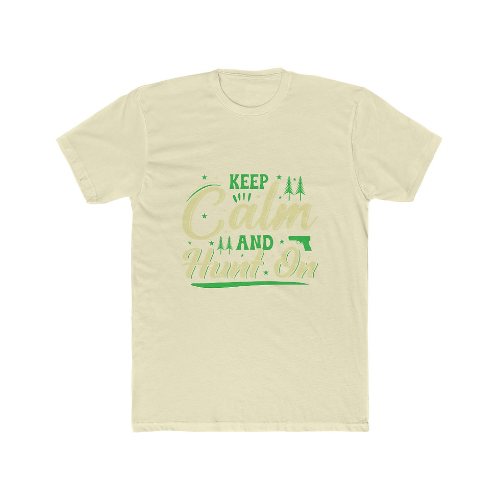 Thumbnail: Men's Cotton Crew Tee "Keep Calm and Hunt On"