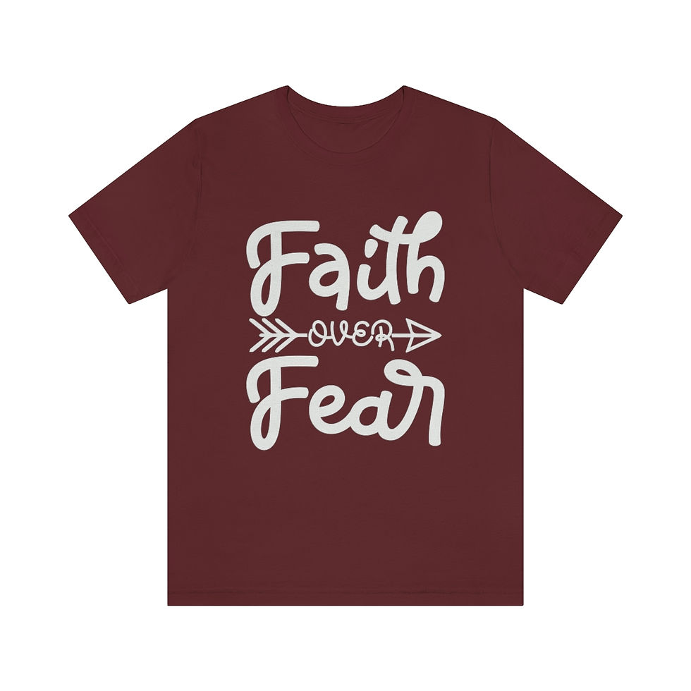Thumbnail: Unisex Jersey Short Sleeve Tee "Faith over Fear"