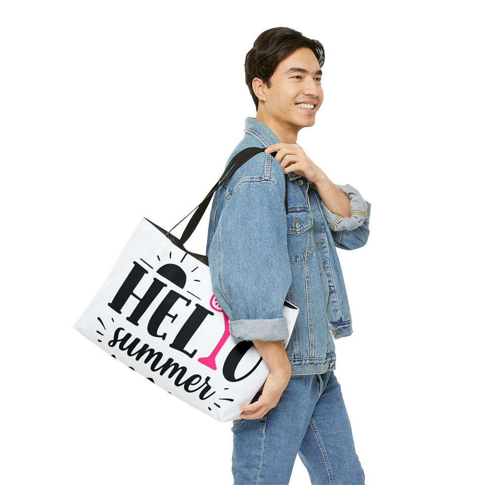 Thumbnail: Weekender Tote Bag "Hello Summer"