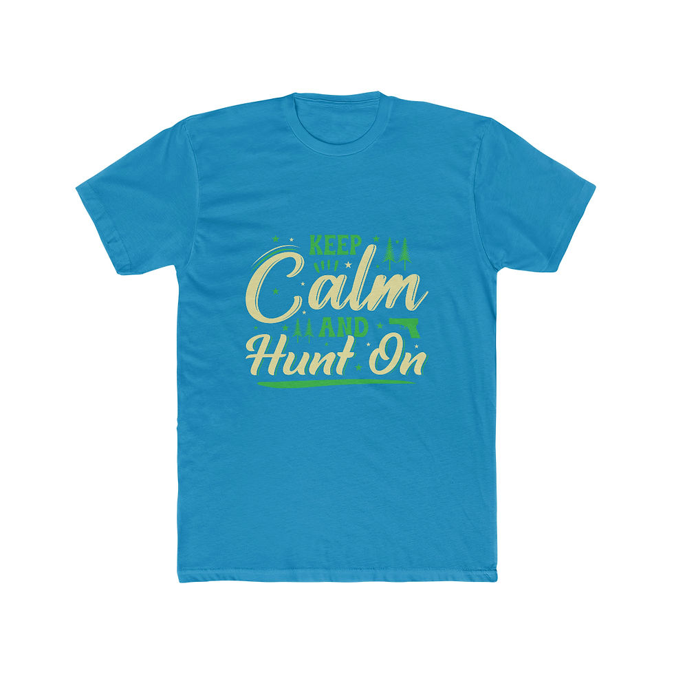 Thumbnail: Men's Cotton Crew Tee "Keep Calm and Hunt On"