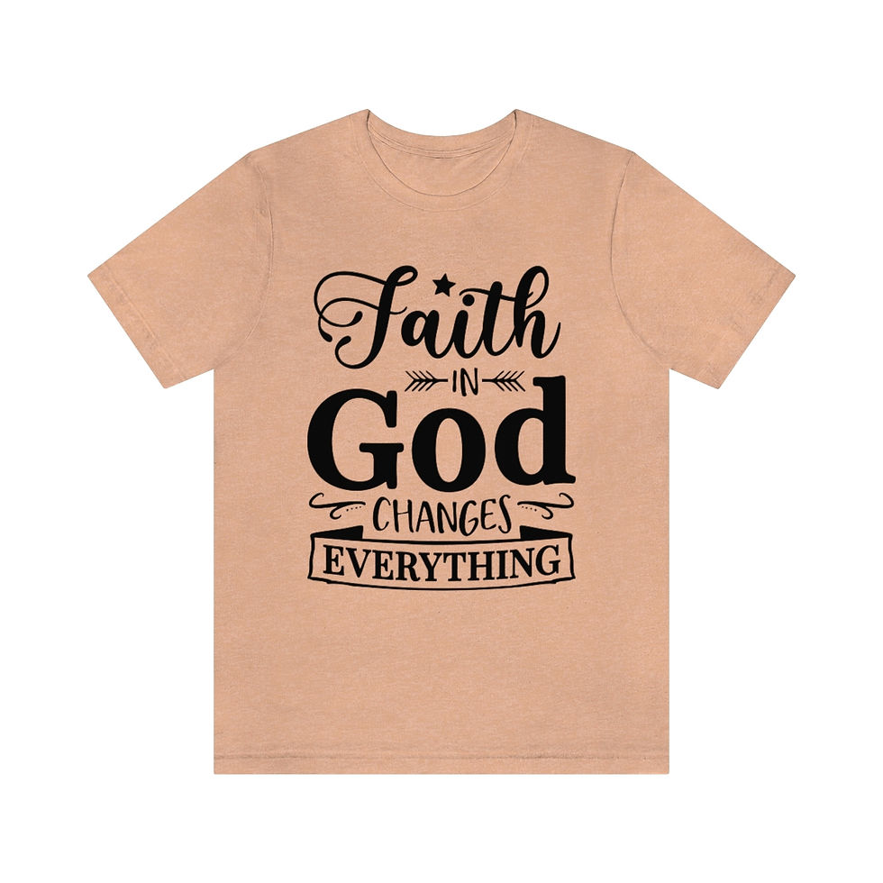 Thumbnail: Faith in God Jersey Short Sleeve Tee