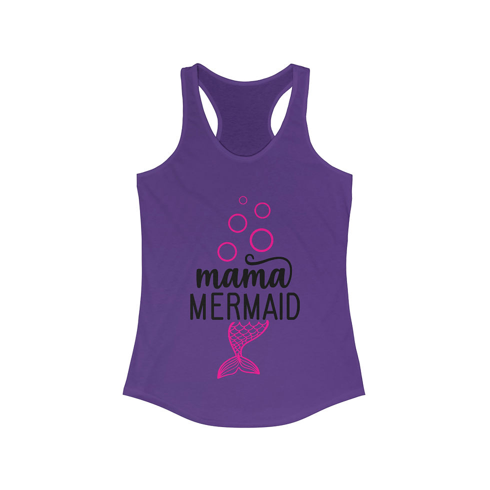 Thumbnail: Women's Ideal Racerback Tank "Mama Mermaid"