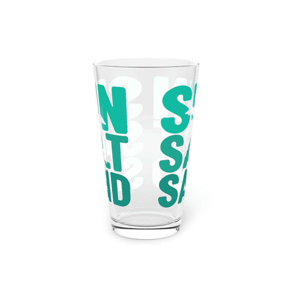 Thumbnail: Pint Glass, 16oz "Sun, Salt, Sand"