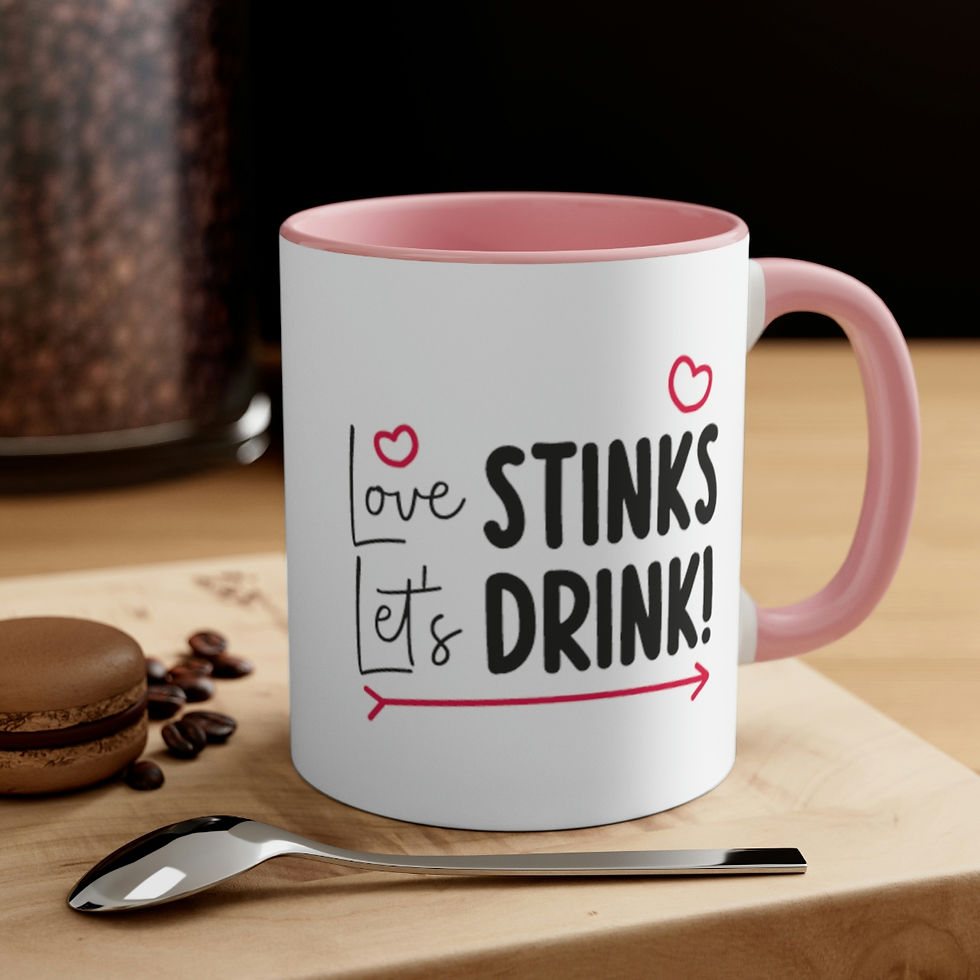 Thumbnail: Accent Coffee Mug, 11oz "Love Stinks"