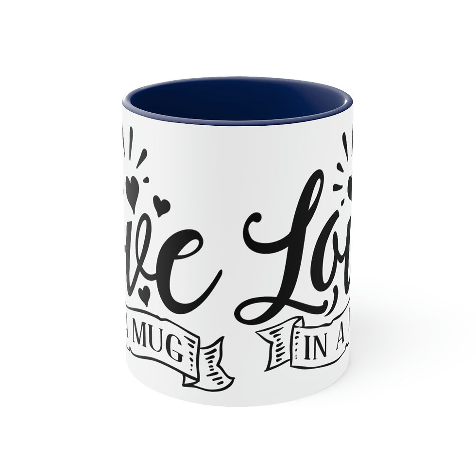 Thumbnail: Accent Coffee Mug, 11oz "Love in a Mug"
