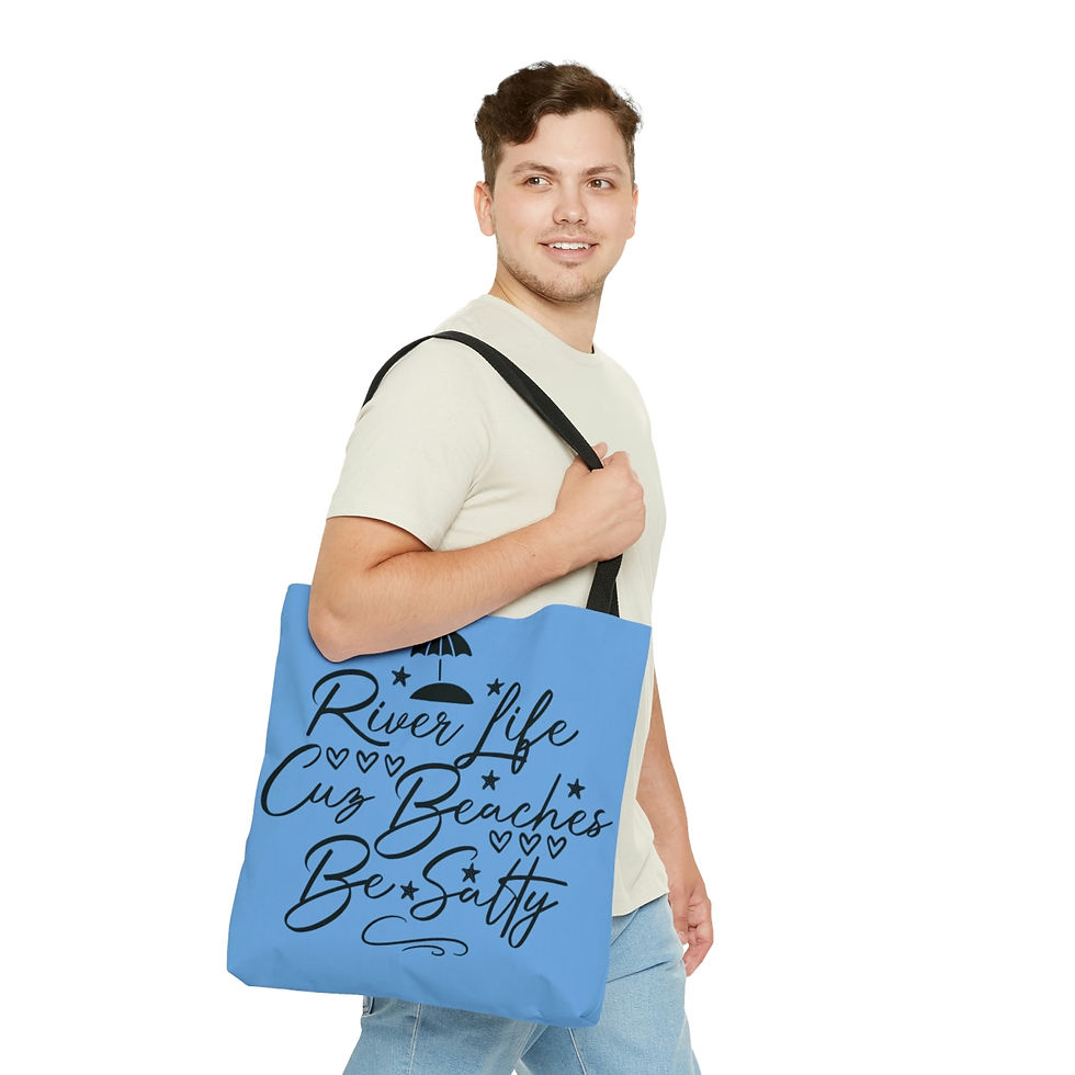 Thumbnail: AOP Tote Bag "River Life"