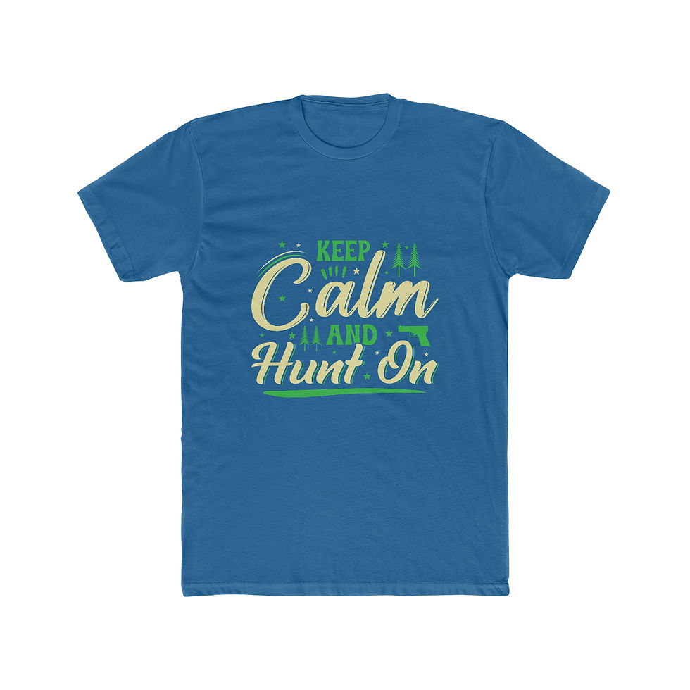 Thumbnail: Men's Cotton Crew Tee "Keep Calm and Hunt On"