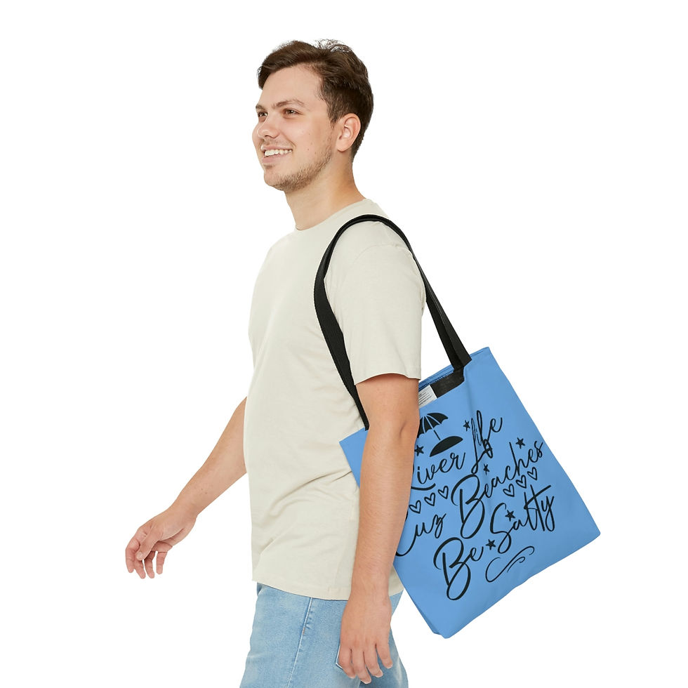 Thumbnail: AOP Tote Bag "River Life"