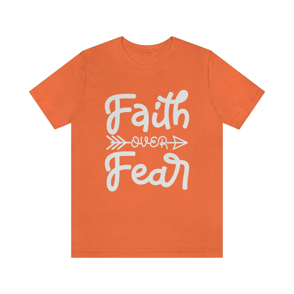 Thumbnail: Unisex Jersey Short Sleeve Tee "Faith over Fear"