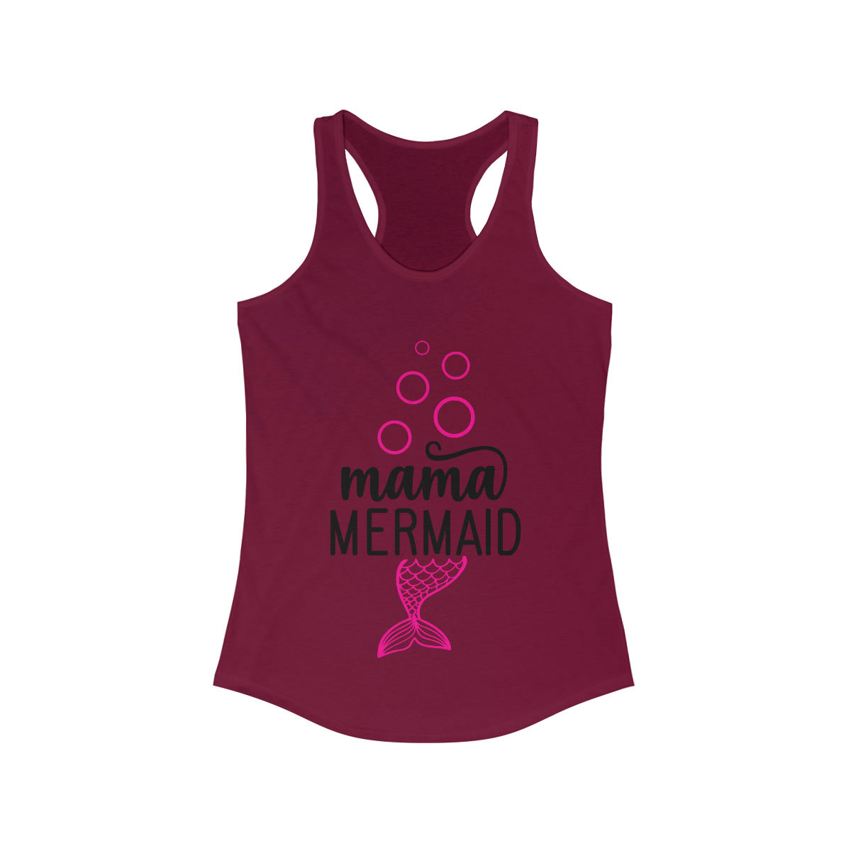 Women's Ideal Racerback Tank "Mama Mermaid"