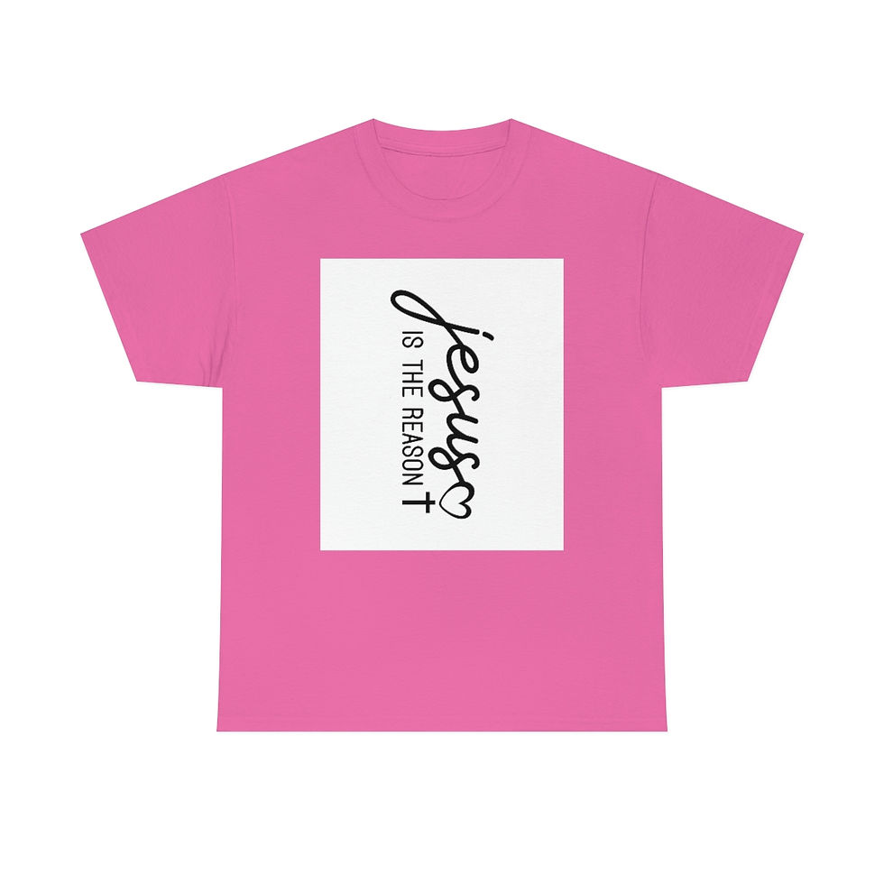 Thumbnail: Cotton Tee "Jesus is the Reason"