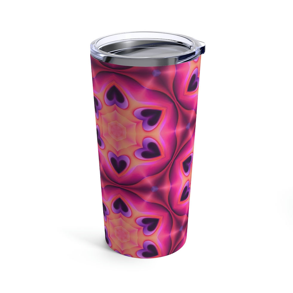 Thumbnail: Tumbler 20oz "Geo Hearts"