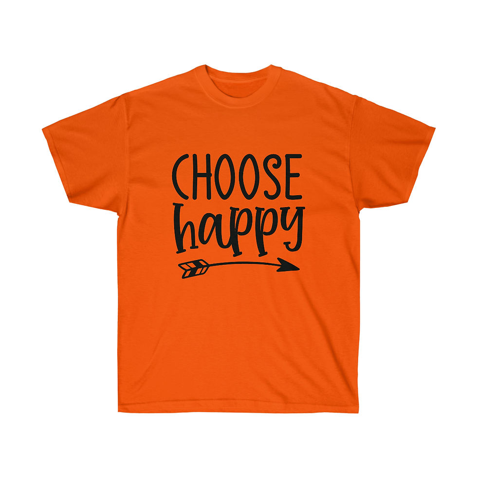 Thumbnail: Ultra Cotton Tee "Choose Happy"