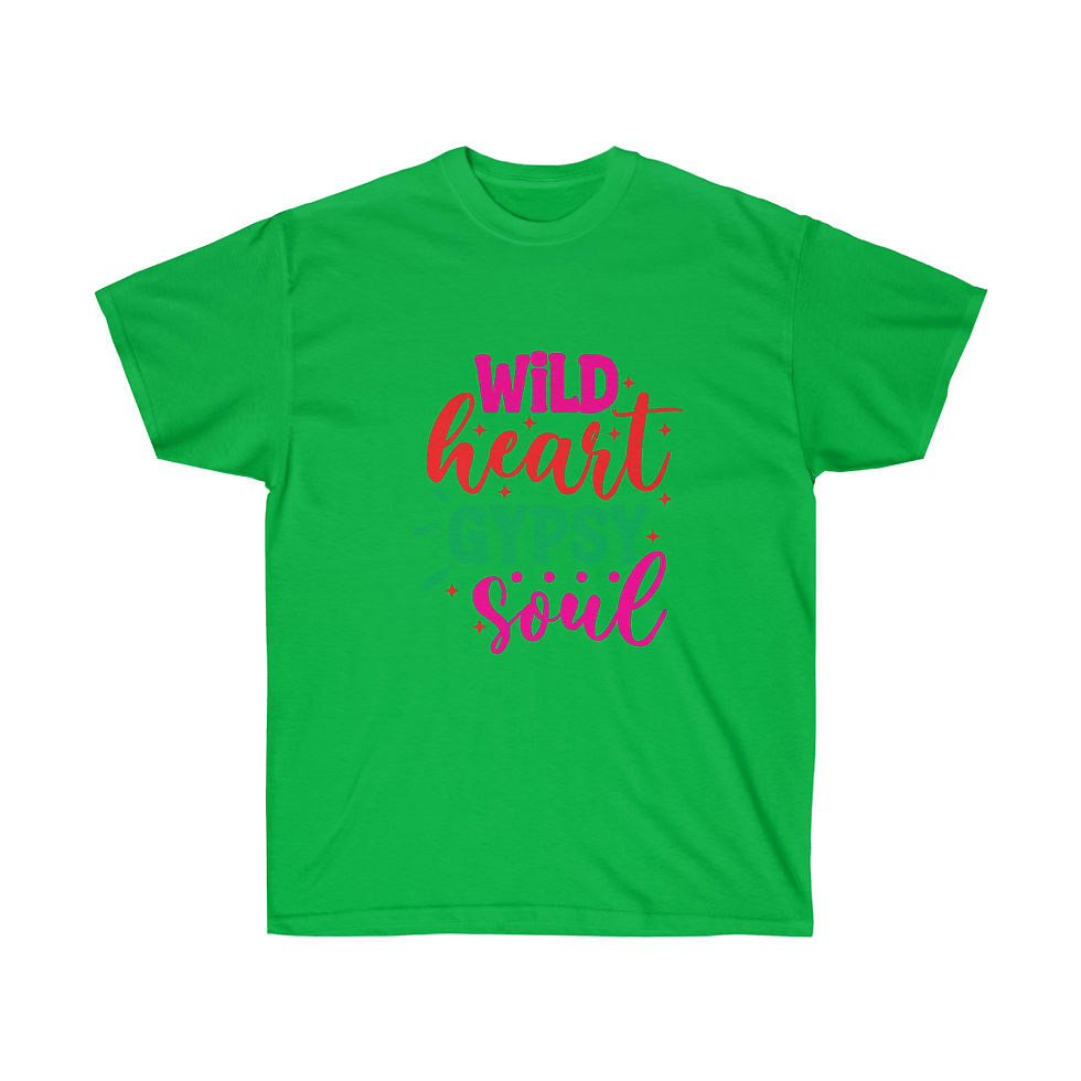Thumbnail: Cotton Tee "Wild Heart Gypsy Soul"