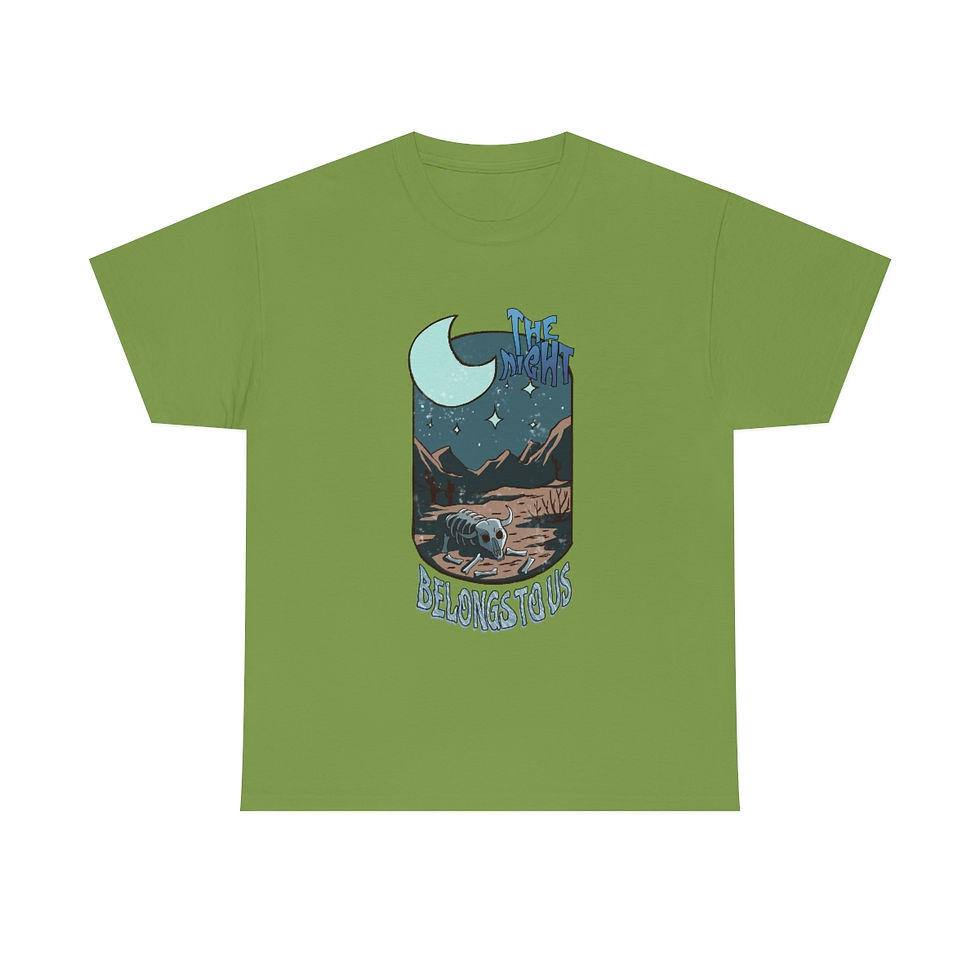 Thumbnail: Cotton Tee "The Night Belongs to Us"