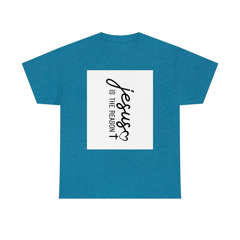 Thumbnail: Cotton Tee "Jesus is the Reason"