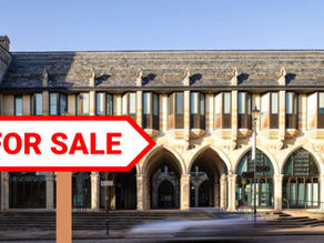 News: Modern section of historical Northampton Guildhall up for sale.