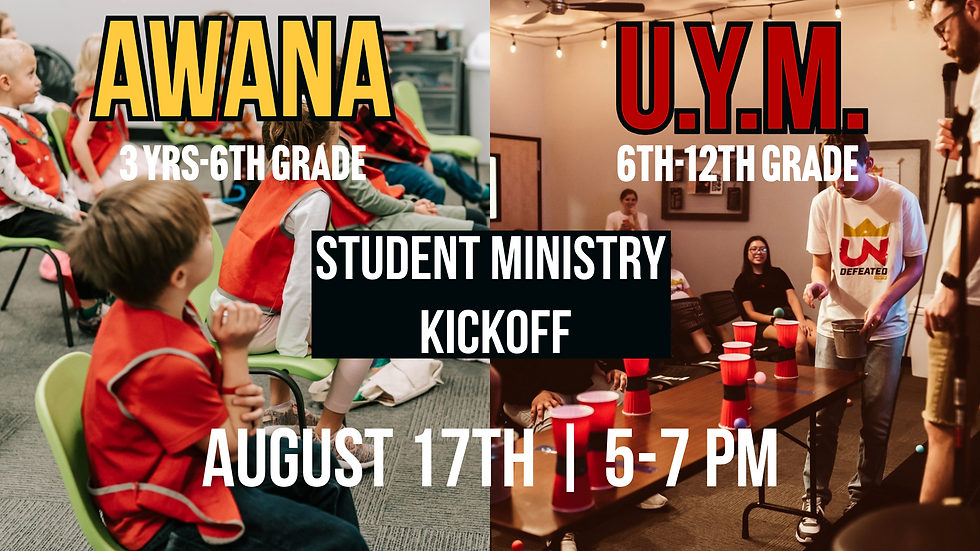 Student Ministry Fall Kickoff