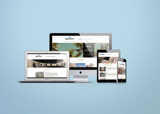 Mockup of Lissabonbon.com website showcasing Lisbon cultural guides