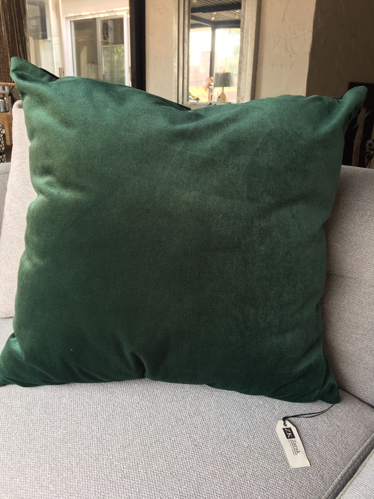 Cojin Verde Terciopelo