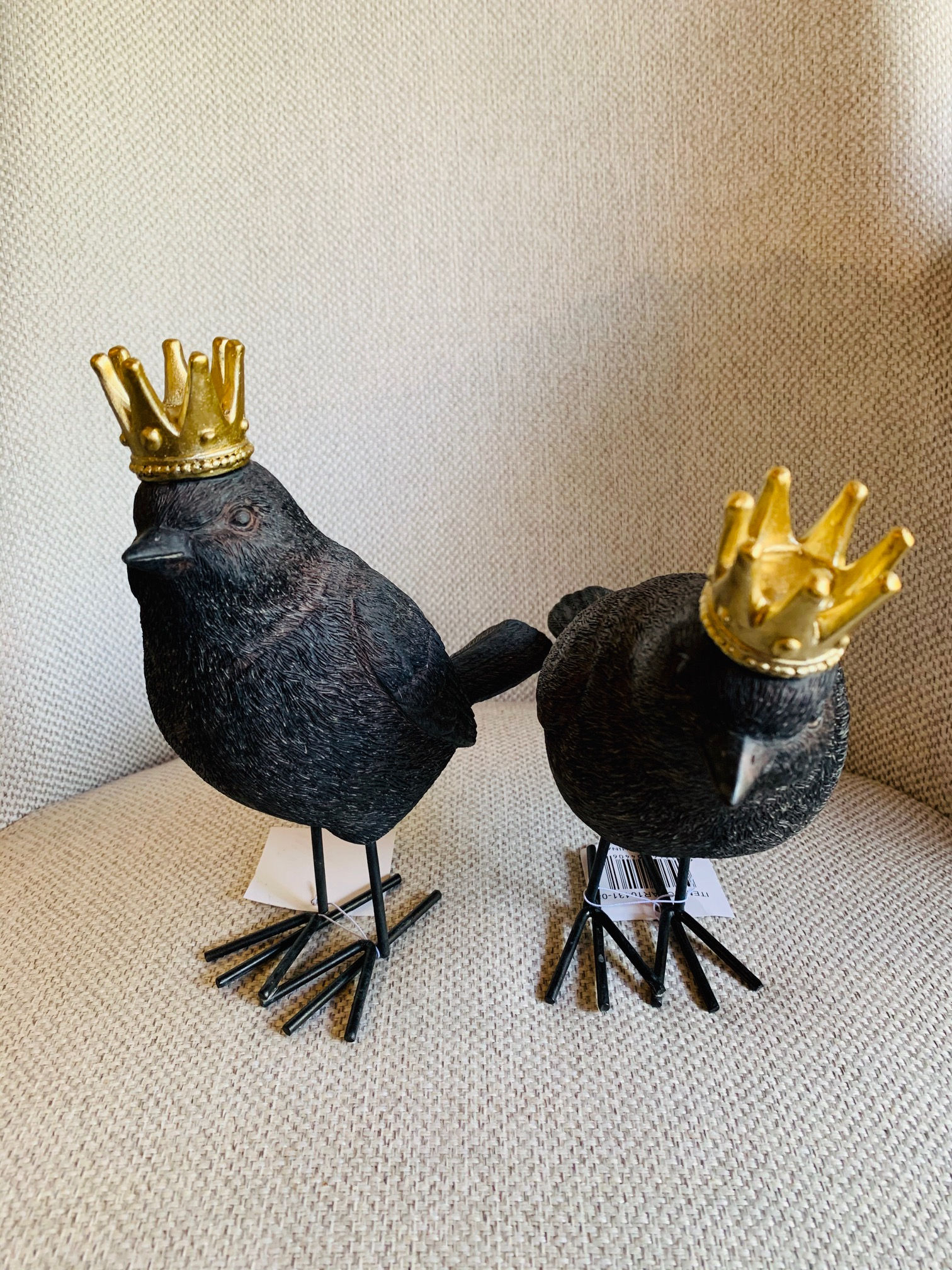 Set 2 Pájaros Negro