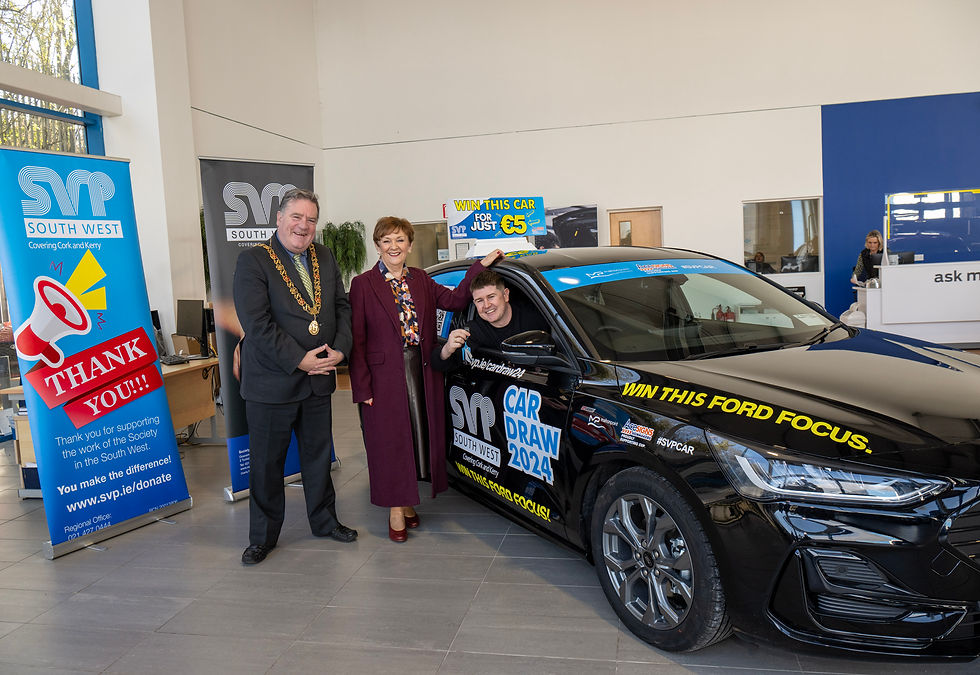 Séan Kennedy Jr. won a brand new car in SVP’s Annual Car Draw