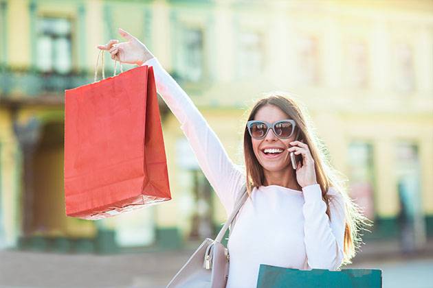 woman shopping