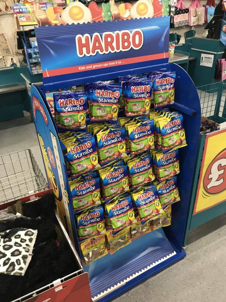 Haribo double sided confectionery retail fsdu