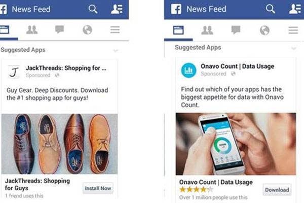 Facebook advertisement