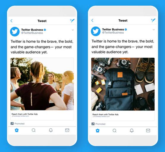 Twitter advertisement