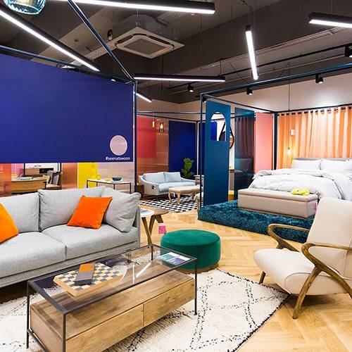 The furniture store