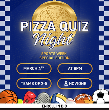 Pizza Quiz Night - Sports Week