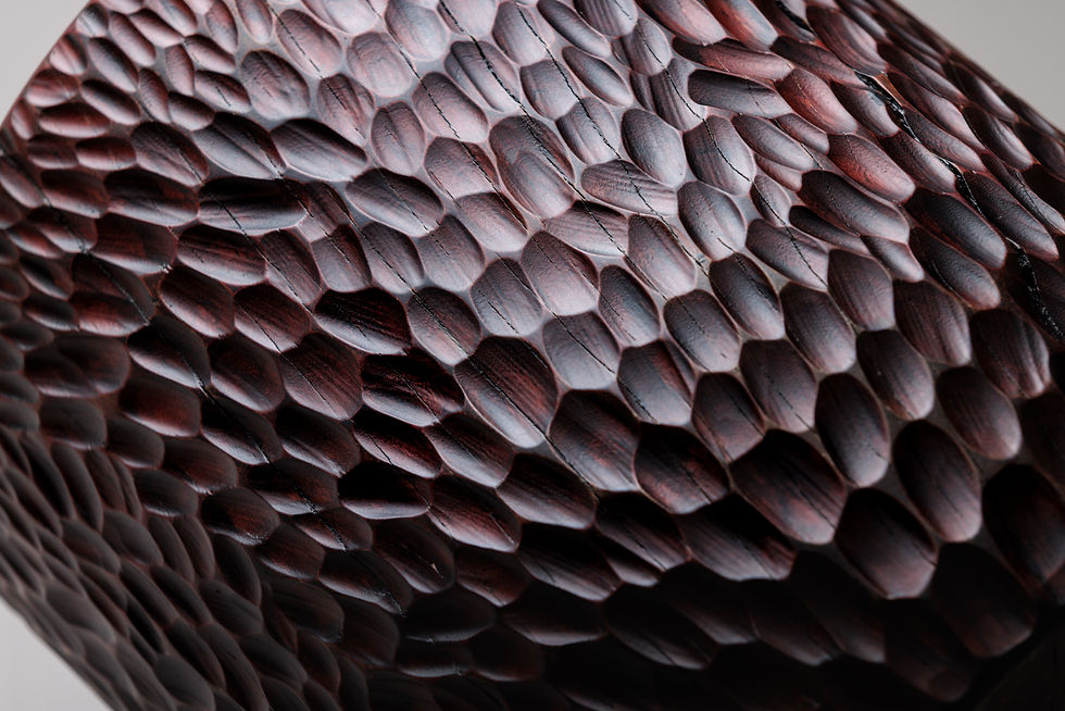 Thumbnail: LEAF Stool in Purpleheart – Roots Collection