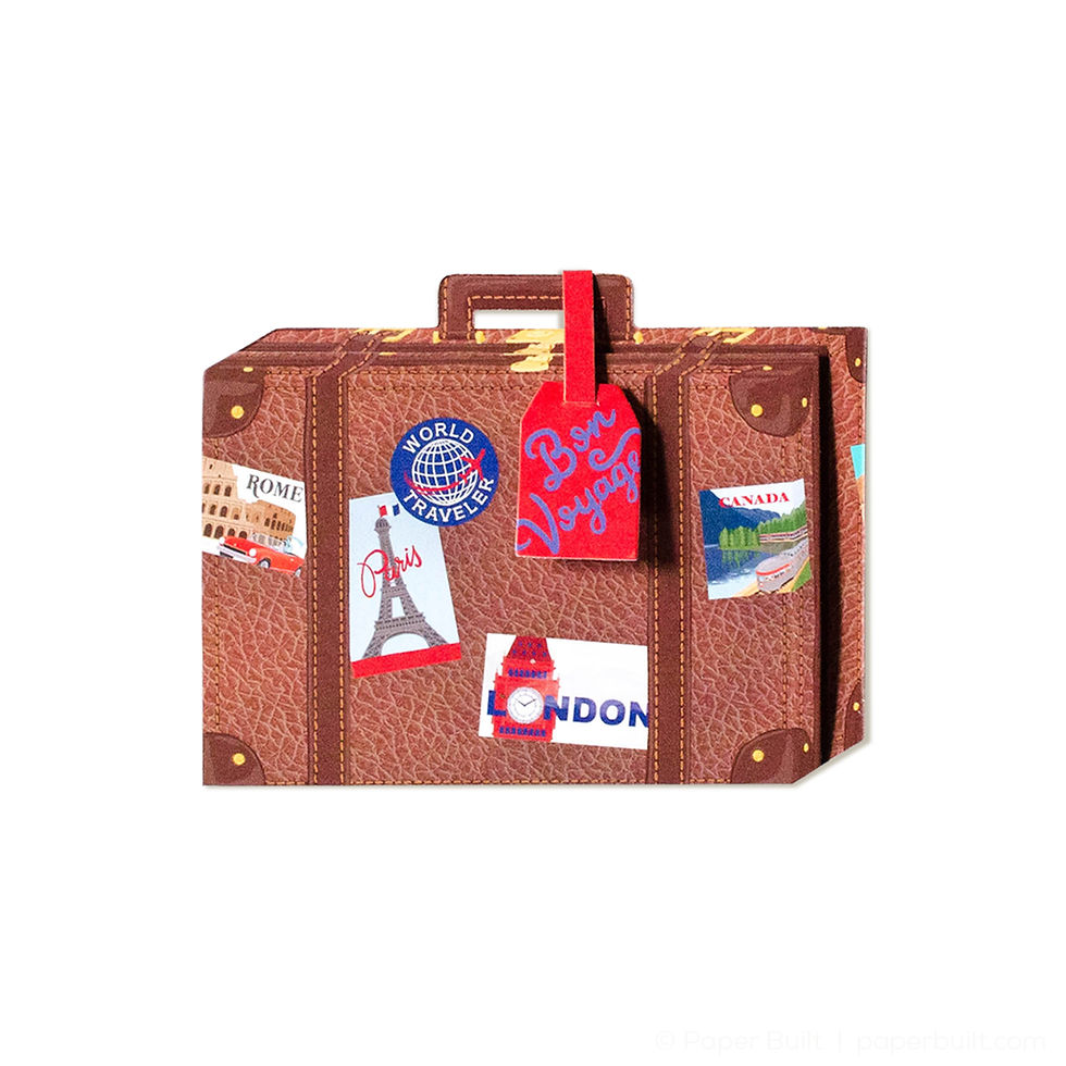 SUITCASE GIFT CARD HOLDER
