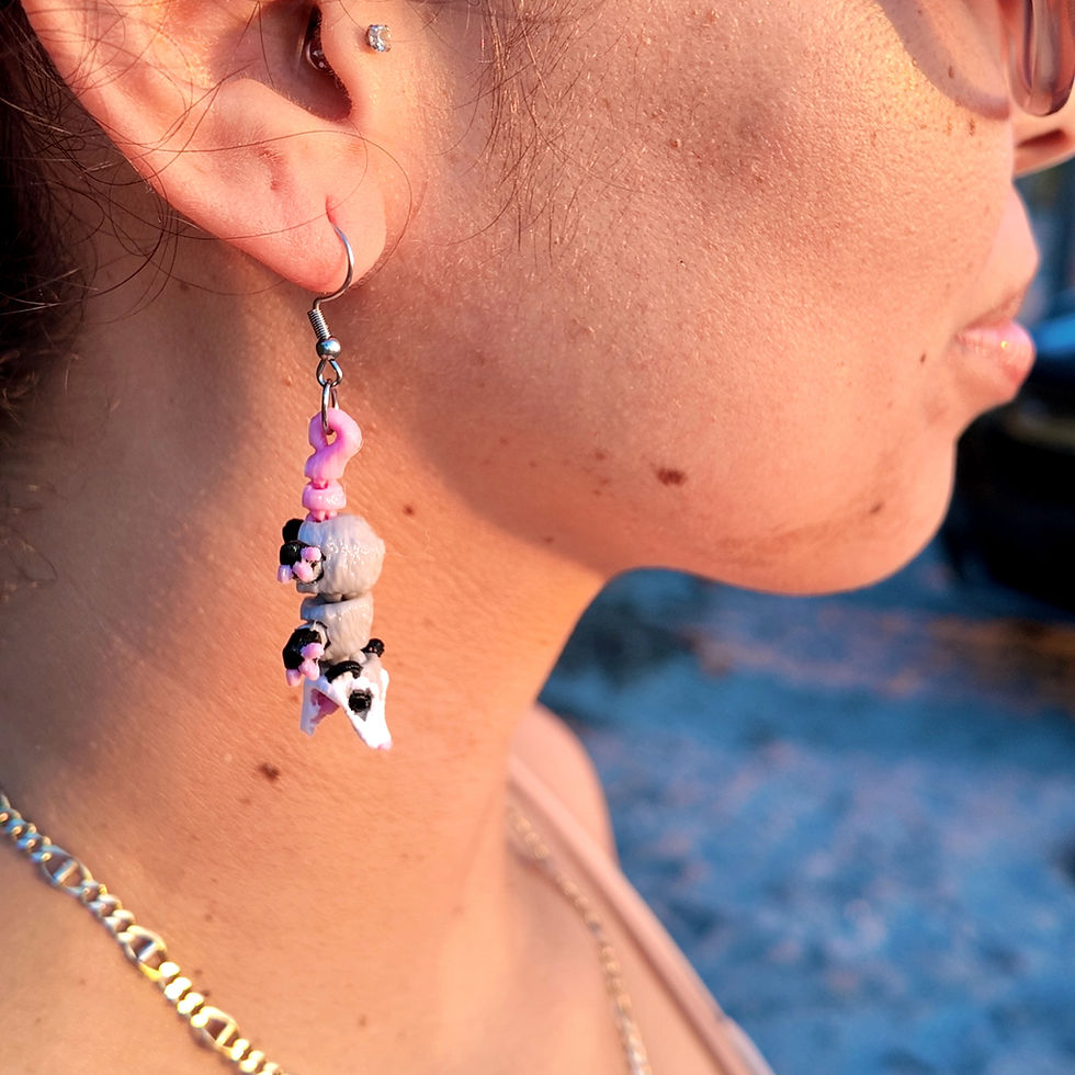 Opossum Earring Set