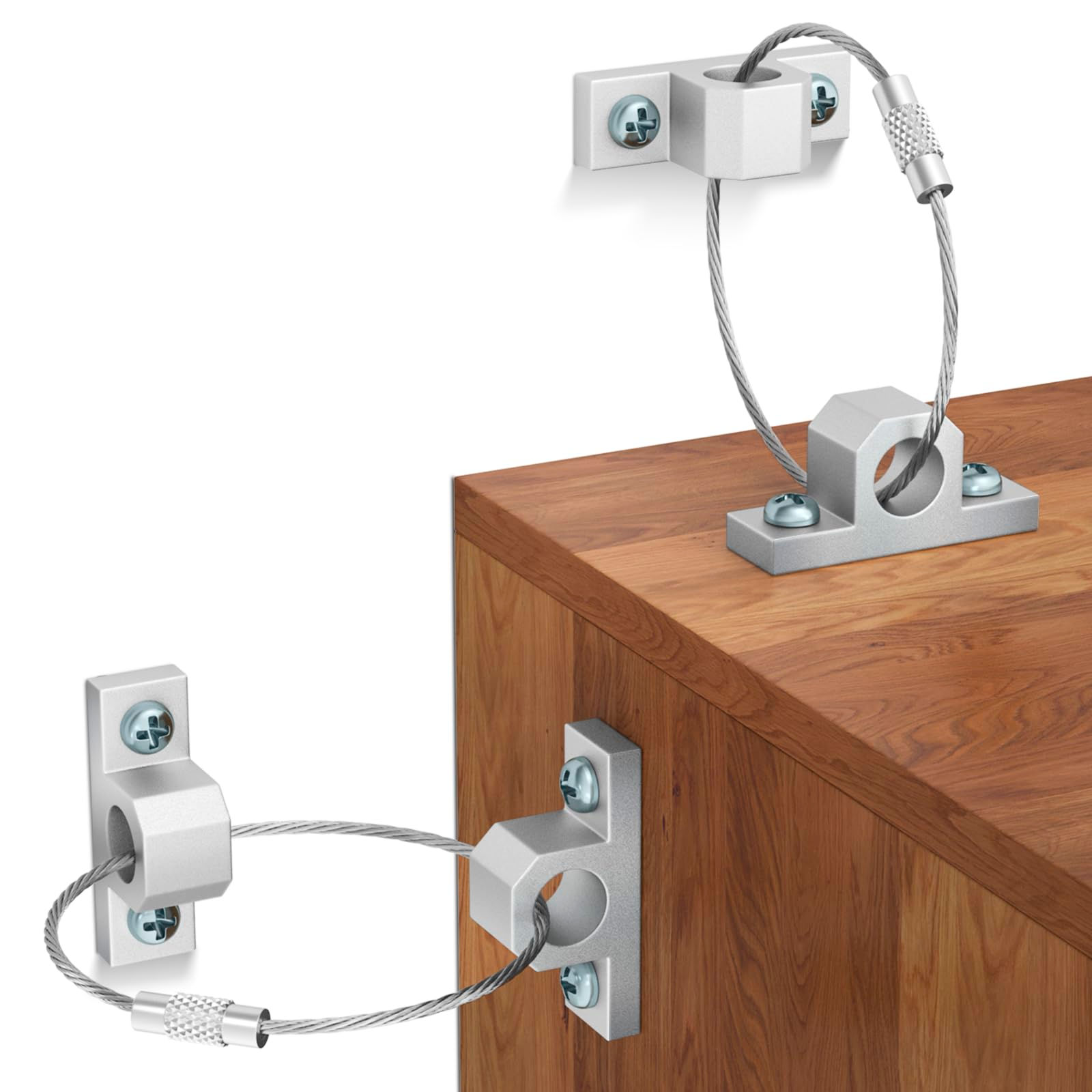 Furniture Anchors 12 Pack Anti Tip Furniture Anchors for Baby Proofing kit Toddl