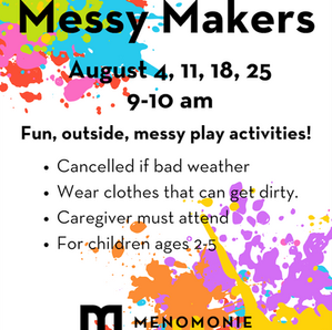 Messy Makers - Tuesdays in August at the library