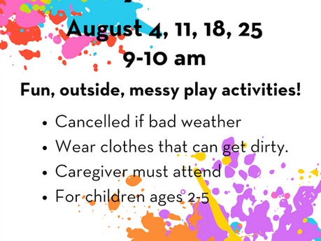Messy Makers - Tuesdays in August at the library