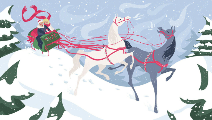 Student illustrations inspired by holiday songs showcased at Symphony, Dec. 7