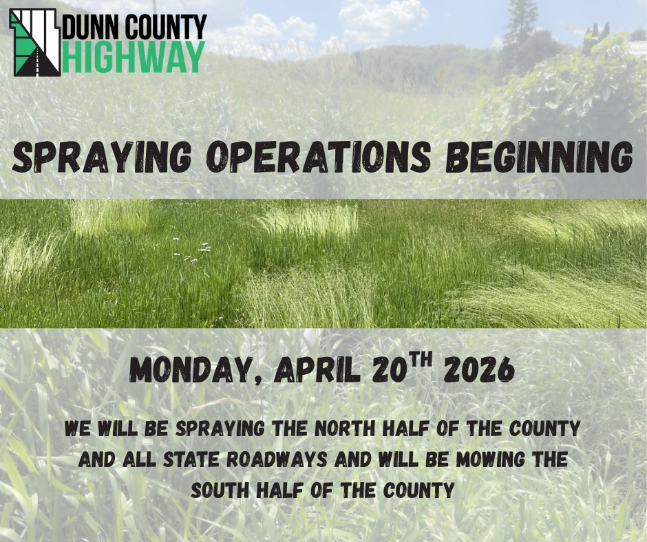 County begins spring spraying operations