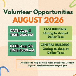 Volunteer opportunities at The Neighbors of Dunn County