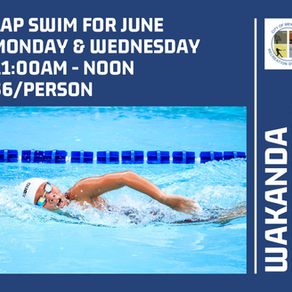 Lap swim times at Wakanda Waterpark