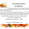 Thanksgiving baskets available at Our Savior's Lutheran Church