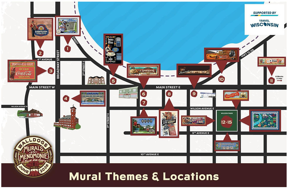 Walldogs to add 13 Murals to Menomonie