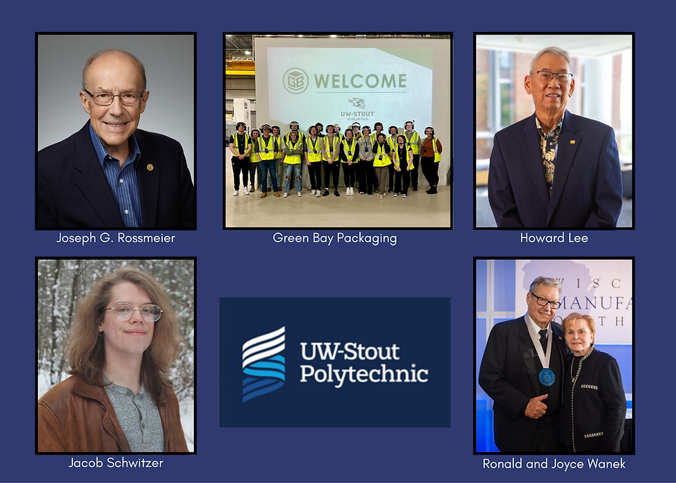 UW-Stout Polytechnic Alumni Awards recognize outstanding leaders at homecoming weekend special event Oct. 16
