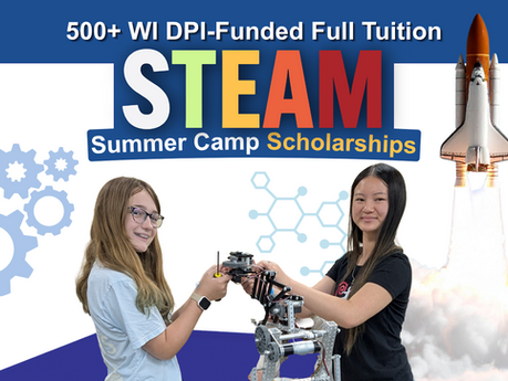 Free UW-Stout STEAM Summer Camps for eligible Wisconsin students
