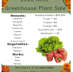MHS Greenhouse Plant Sale 